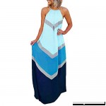 Respctful✿Women Dresses Casual Summer Maxi Dress Sleeveless Long Tank Dress Wild Loose Flare Tanks Dress Blue B07PVRR48V